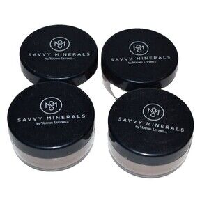 Young Living Savvy Minerals‎ Foundation Shade Dark #4  20861 4pc set  NEW